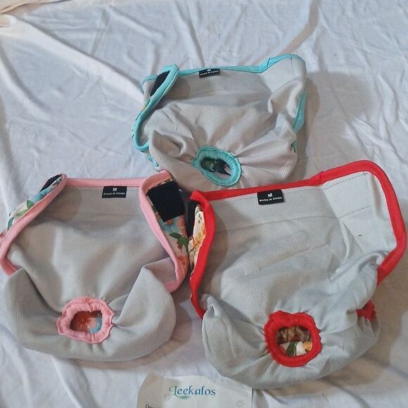 Leekalos Reusable Washable Dog Diapers Female (3 PACK) - Highly Absorbent Sz M - Picture 9 of 9